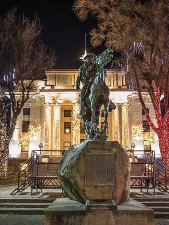 Courthouse lights during Christmas, Prescott, Arizona